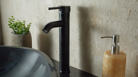 Врезной смеситель для раковины Ran Hook с матовой фактурой из латуни сорта Black Brass ИНДИЯ 614401004_2