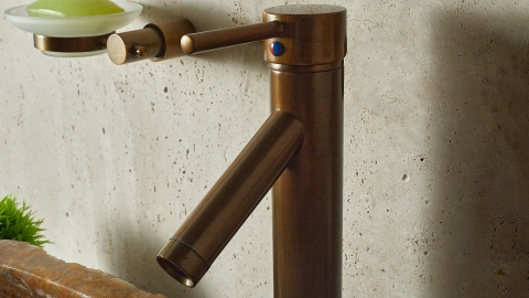 Накладной смеситель для раковины Ran Modello из латуни сорта Brass ИНДИЯ 614400402_4