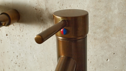 Накладной смеситель для раковины Ran Modello из латуни сорта Brass ИНДИЯ 614400402_5