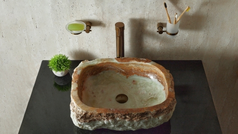 Накладной смеситель для раковины Ran Modello из латуни сорта Brass ИНДИЯ 614400402_6