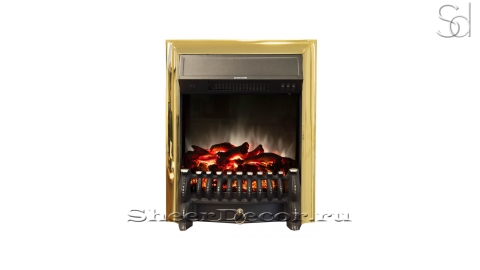 Электротопка для камина RealFlame Fobos Lux Golden Brass из сплава металла_1