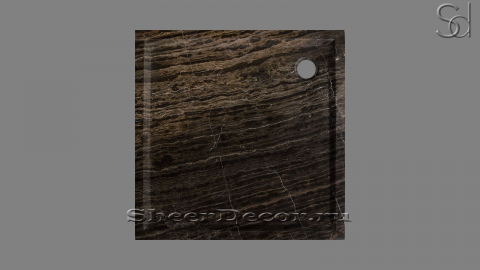 Каменный поддон в душ Ritter Standart из коричневого мрамора Brown Tiny 054007161_1