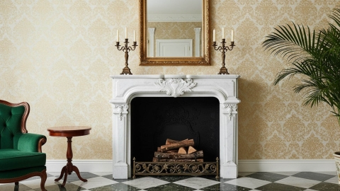 Каменный портал белого цвета для облицовки камина Rosabel из мрамора Bianco Extra 172111401_3