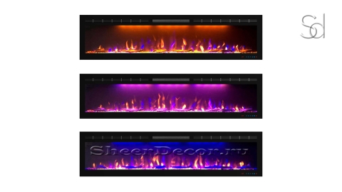 Электротопка для камина Royal Flame Crystal 72 RF Black из сплава металла_2