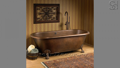 Дизайнерская ванна Sandra M5 из бронзы Bronze068300855 производство ИНДОНЕЗИЯ_1