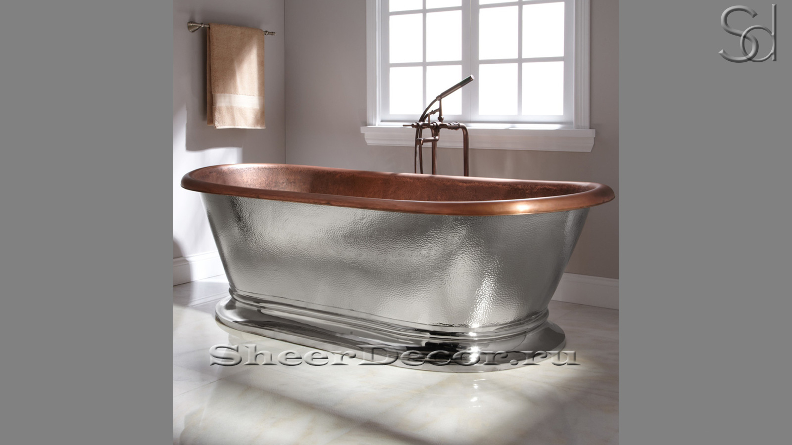Эксклюзивная бронзовая ванна Sandra M2 Chrome Bronze 068303652 производство ИНДОНЕЗИЯ_1
