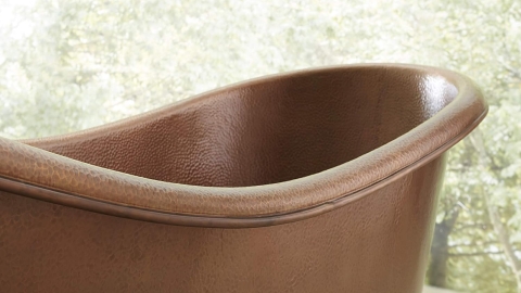 Элитная ванна Sandra M18 из меди Copper 0682006518 производство ИНДОНЕЗИЯ_3