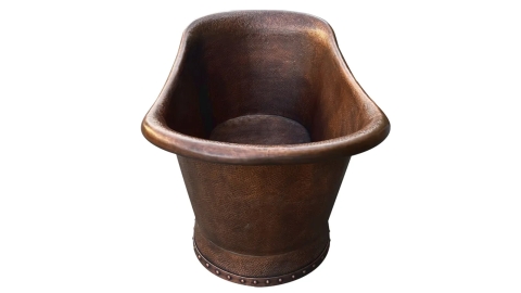Элитная ванна Sandra M31 из меди Copper 0682008531 производство ИНДОНЕЗИЯ_3