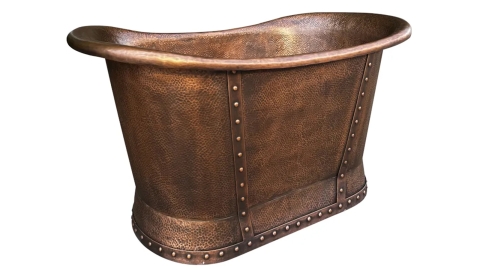 Элитная ванна Sandra M31 из меди Copper 0682008531 производство ИНДОНЕЗИЯ_5