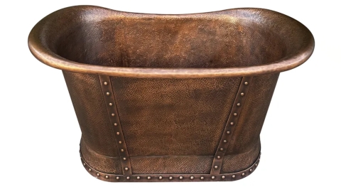 Элитная ванна Sandra M31 из меди Copper 0682008531 производство ИНДОНЕЗИЯ_6
