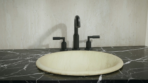 Настольный смеситель для раковины Sentar с матовой фактурой из латуни сорта Black Brass ИНДИЯ 933401001_2