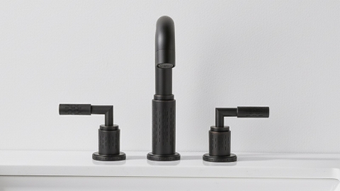 Настольный смеситель для раковины Sentar с матовой фактурой из латуни сорта Black Brass ИНДИЯ 933401001_3