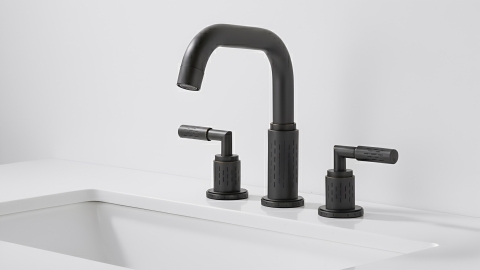 Настольный смеситель для раковины Sentar с матовой фактурой из латуни сорта Black Brass ИНДИЯ 933401001_4