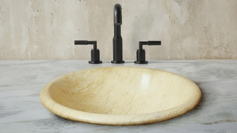 Настольный смеситель для раковины Sentar с матовой фактурой из латуни сорта Black Brass ИНДИЯ 933401001_5