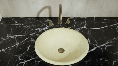 Настольный смеситель для раковины Sentar Hook из латуни сорта Brass Brushed ИНДИЯ 933353102_3