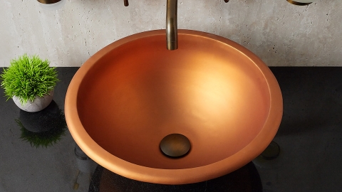 Раковина Sfera M79 из медного  Copper ИНДОНЕЗИЯ 0012002179 для ванной_4