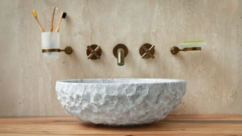 Мраморная раковина Sfera из белого камня Statuarietto ИТАЛИЯ 001161311 для ванной комнаты_2