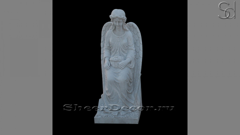 Мраморная скульптура Sofia Сanestro из камня Bianco Extra_1