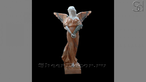Каменная скульптура Sofia Felce из розового мрамора Sunset Red_1