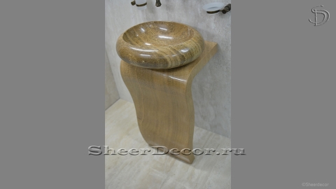 Мраморный пьедестал – ножка для раковины Stan из камня Wooden Yellow 193032121_1