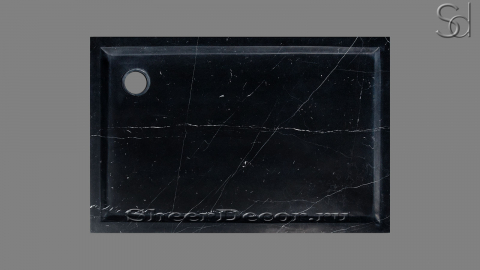 Оригинальный мраморный поддон для душа Strack Standart из черного камня Nero Marquina 055018161_1