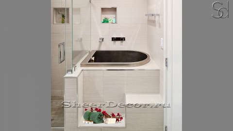 Дизайнерская ванна Tabur из бронзы Chrome Bronze742303651 производство ИНДОНЕЗИЯ_1