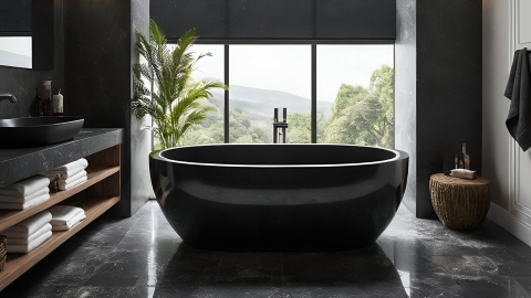 Каменная ванна Tala из черного мрамора Nero Marquina 071018151_7