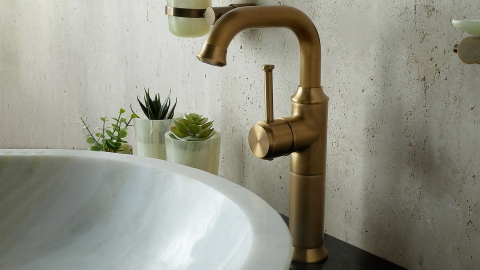 смеситель для раковины Till из латуни сорта Brass Brushed ИНДИЯ 672353101_2