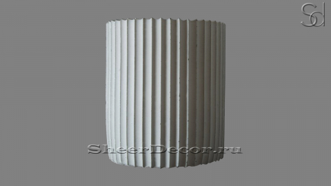 Садовая клумба Toa из белого декоративного бетона White C1 для цветов 451761901_1