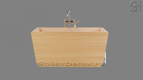 Дизайнерская ванна Tray из бамбука Beiger Bambus 383408951 прямоугольной формы_1