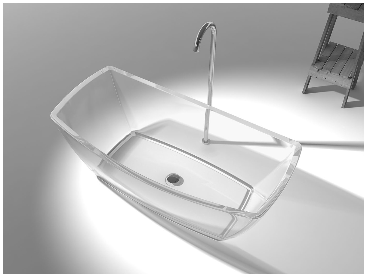 Бесцветного ванна Tray из акрилового стекла Clear Cube ИТАЛИЯ 383726151_1