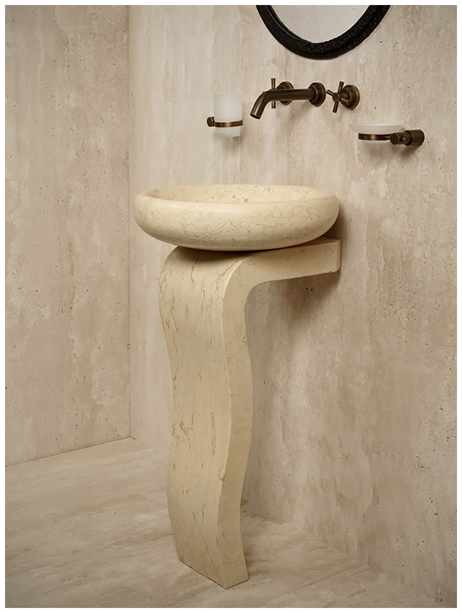 Мраморный пьедестал – ножка для раковины Vita из камня Silvia Oro 697029121_2