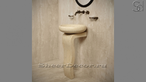Мраморный пьедестал – ножка для раковины Vita из камня Silvia Oro 697029121_2