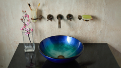 Раковина Sfera из закаленного стекла Glass BlueGardient ПОЛЬША 001000111 для ванной комнаты_1