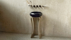 Подставка для раковины бежевого цвета Perfil из камня BeigestoneV003 501601921_1