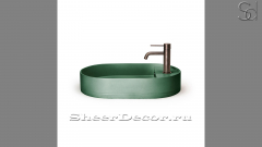 Накладная раковина Margo M27 из зеленого бетона Concrete Green РОССИЯ 1007621127 для ванной комнаты_1