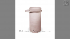 Напольная раковина на пьедестале Jenna M7 из розового бетона Concrete Coral РОССИЯ 126821177 для ванной комнаты_1