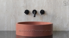 Красная раковина Kale из архитектурного архитектурного Concrete Red РОССИЯ 019763911 для ванной комнаты_2