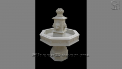 Мраморный фонтан белого цвета Bull Elegante из камня сорта Bianco Grigio 0394621412_1