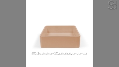 Накладная раковина Diana из кремового бетона Concrete Peach РОССИЯ 520812111 для ванной комнаты_1