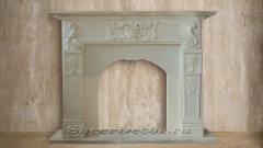 Каменный портал белого цвета для облицовки камина Paks из мрамора Bianco Carrara 595005901_3