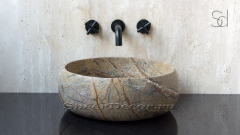 Мраморная раковина Bull из коричневого камня Sequoia green ИТАЛИЯ 039819111 для ванной комнаты_2