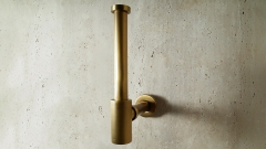 сифон Siris из латуни бронзового цвета Brass с брашированной фактурой 652400161_1