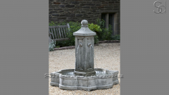 Гранитный фонтан серого цвета Trier Pilastro из камня сорта Marengo 024017444_1