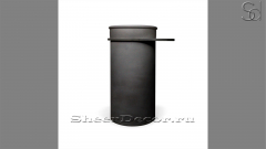 Черная раковина на пьедестале Jenna M8 из архитектурного бетона Concrete Black РОССИЯ 126400178 для ванной комнаты_1