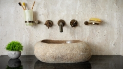 Накладная раковина для ванной Piedra из гранита Beige_1