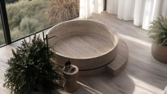 Каменная ванна Kale из бежевого камня Classico Romano 019004051_1