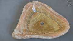 Мойка в ванную Hector M18 из речного камня  Honey Onyx ИНДИЯ 0070161118_1