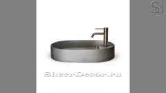 Накладная раковина Margo M27 из серого бетона Concrete Graphite РОССИЯ 1003571127 для ванной комнаты_1