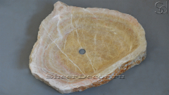Мойка в ванную Hector M19 из речного камня  Honey Onyx ИНДИЯ 0070161119_1